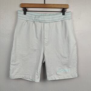 Paper Plane Sweat Shorts Mens Medium Light Blue Lounge Casual Performance